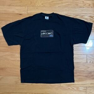Nike "Swoosh" Computer Black Graphic T-Shirt Medium